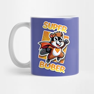 Superhero Bober | Bóbr Comic Book | Polish Beaver | Meme from Poland | Slav | Slavic Mug